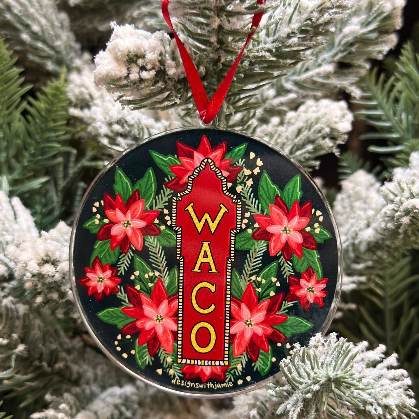 Waco Hippodrome Sign Christmas Ornament