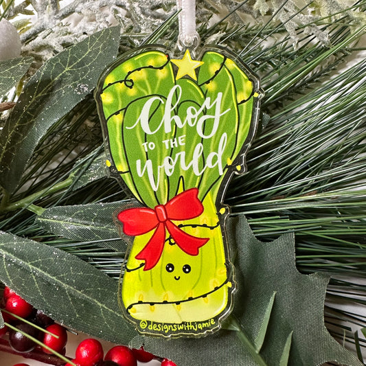 Choy to the World Ornament