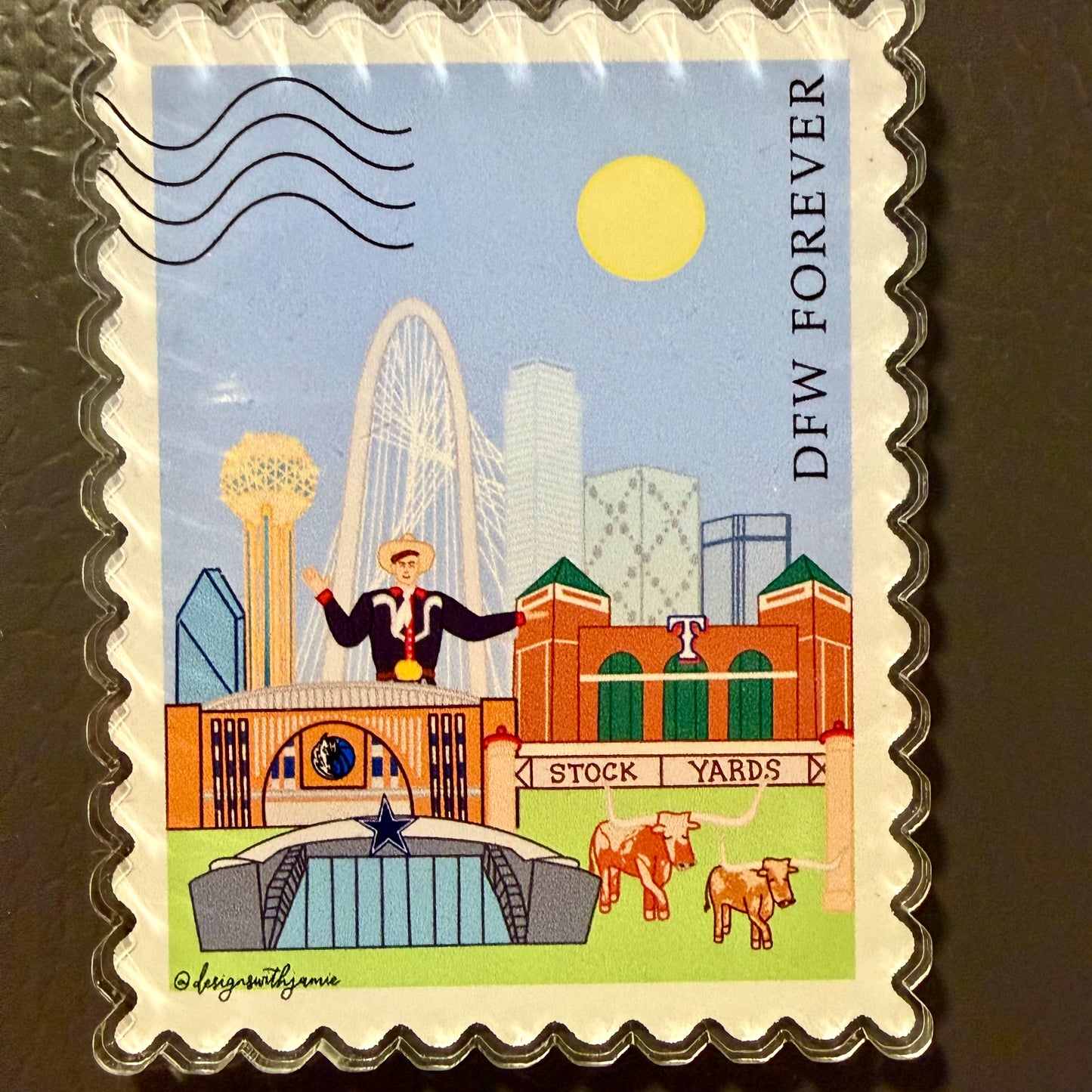 Dallas Fort Worth Texas Magnet