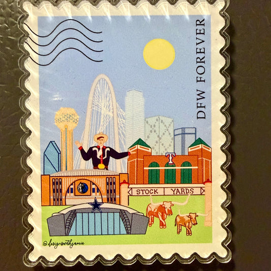 Dallas Fort Worth Texas Magnet