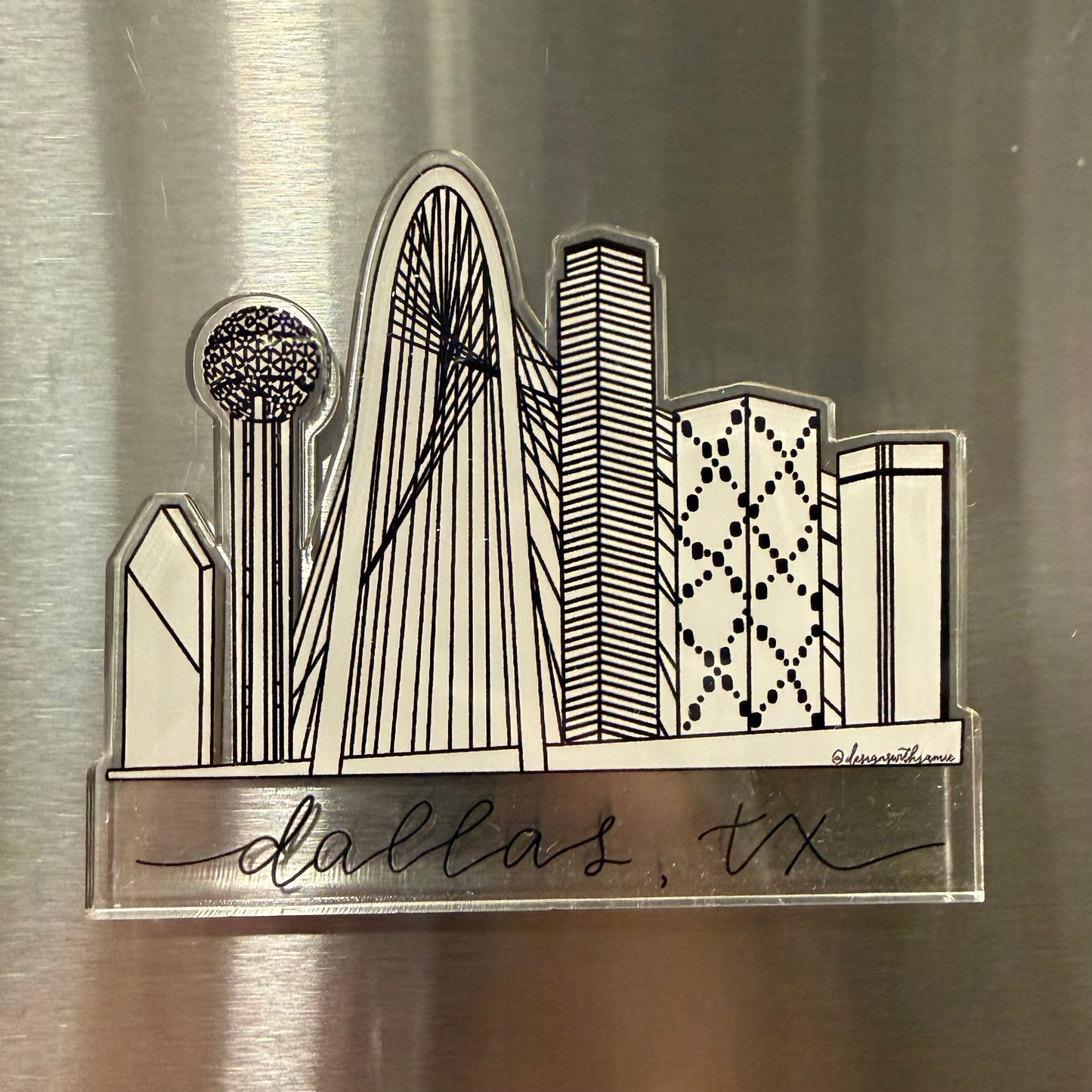 Dallas Skyline Magnet