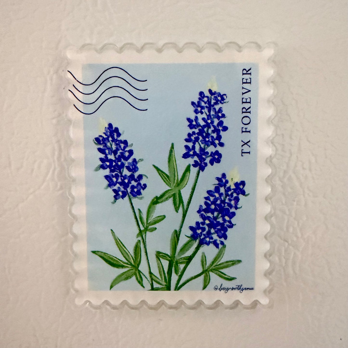 Bluebonnet Stamp Magnet
