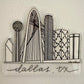 Dallas Skyline Magnet