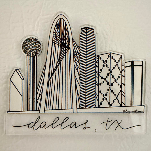 Dallas Skyline Magnet