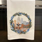 Dallas Wreath Tea Towel