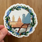 Austin Texas Wreath Sticker