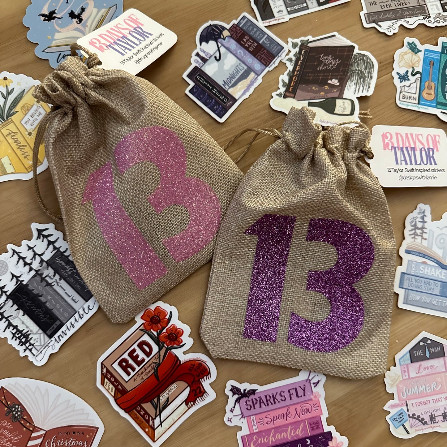 13 Days of Taylor Pouch and Stickers