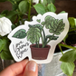 Monstera Love Grows Here Sticker