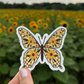 Sunflower Butterfly Sticker