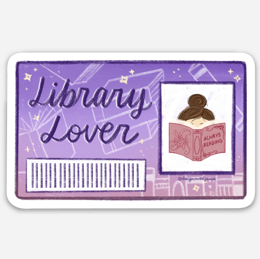 Library Lover Sticker
