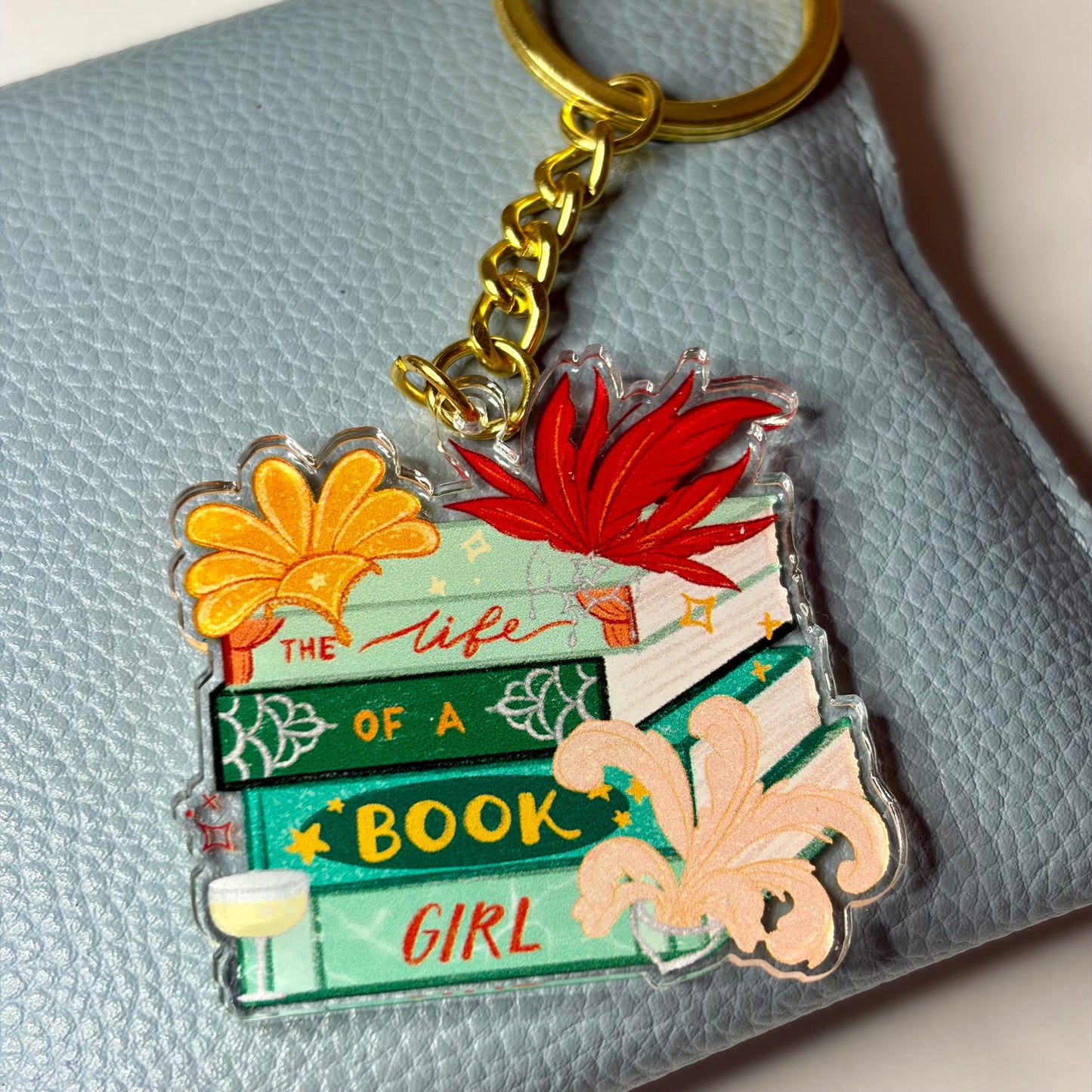 Life of a Book Girl Keychain