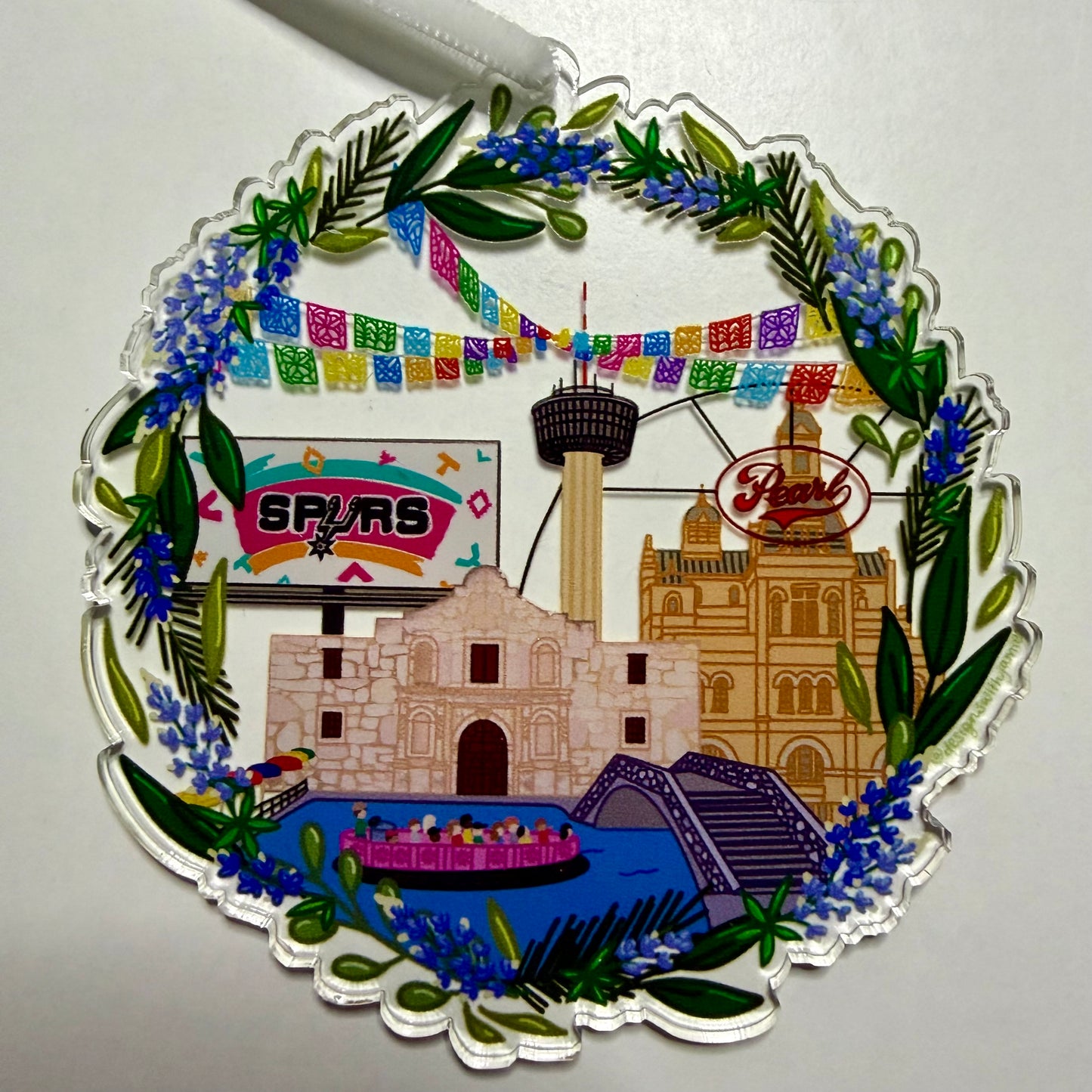 San Antonio Texas Christmas Ornament