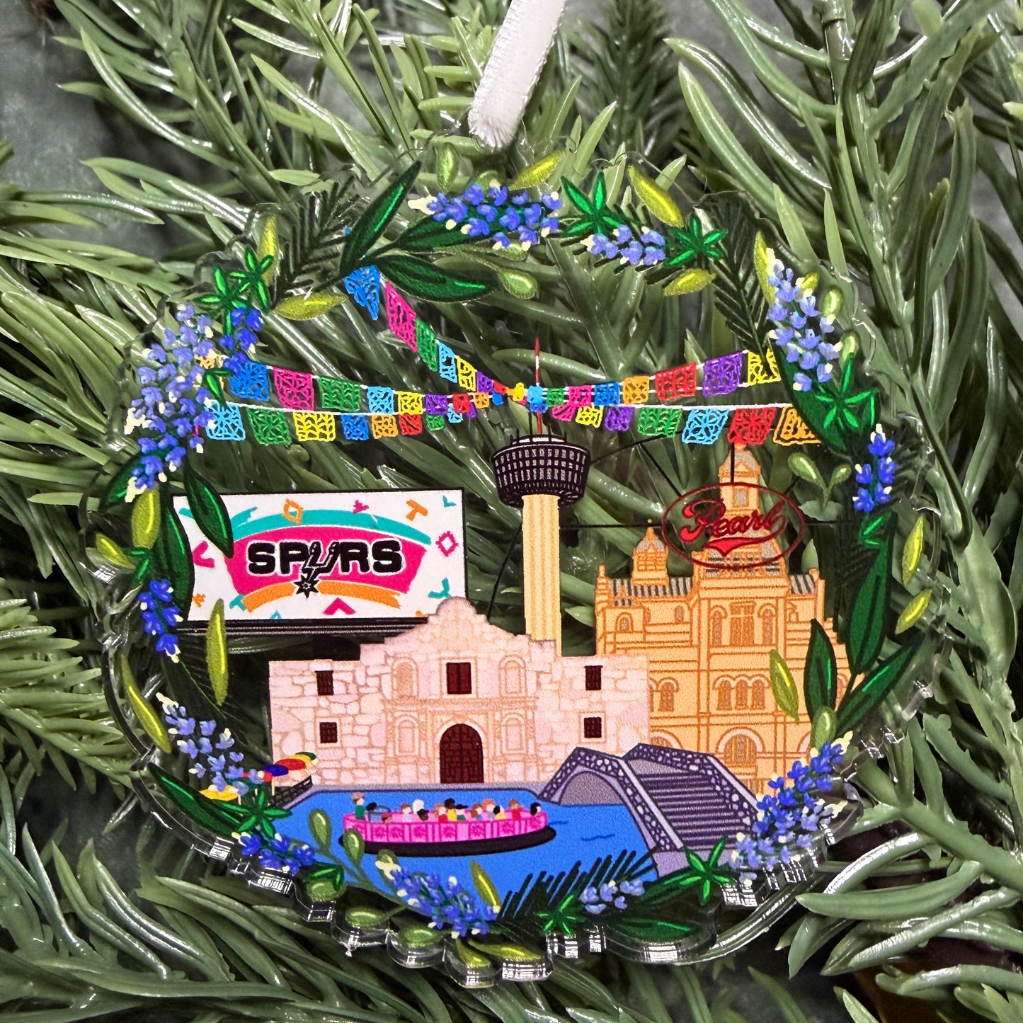 San Antonio Texas Christmas Ornament