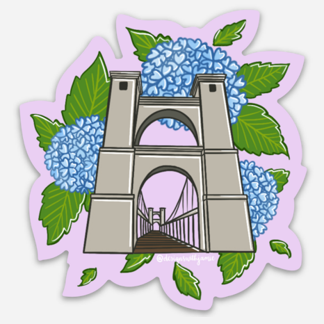 Waco Suspension Bridge Sticker