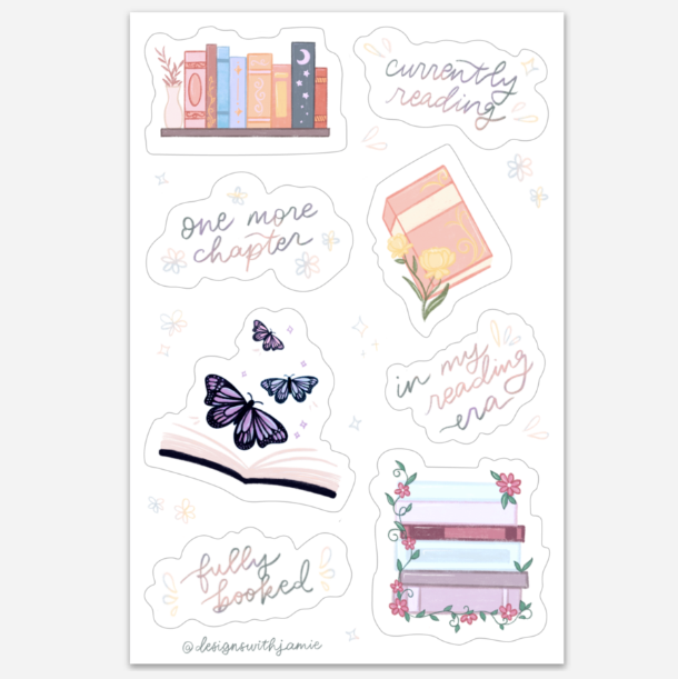 Reading Sticker Sheet – Designs With Jamie