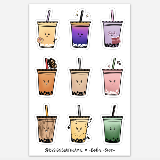 Boba Sticker Sheet