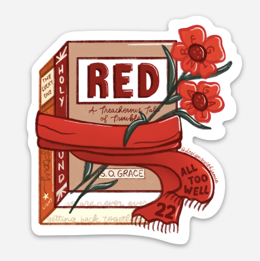 Taylor Swift Red Album Eras Sticker