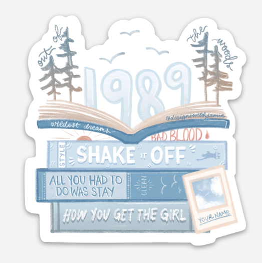 Taylor Swift 1989 Album Eras Sticker