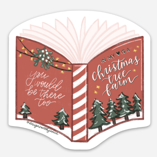 Taylor Swift Christmas Tree Farm Sticker