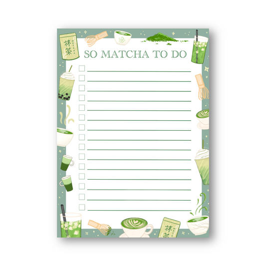 So Matcha to Do Notepad