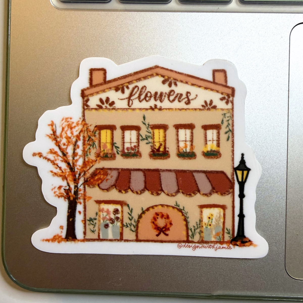 Fall Flower Shop Sticker