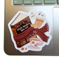 Cozy Readers Bookclub Fall Sticker