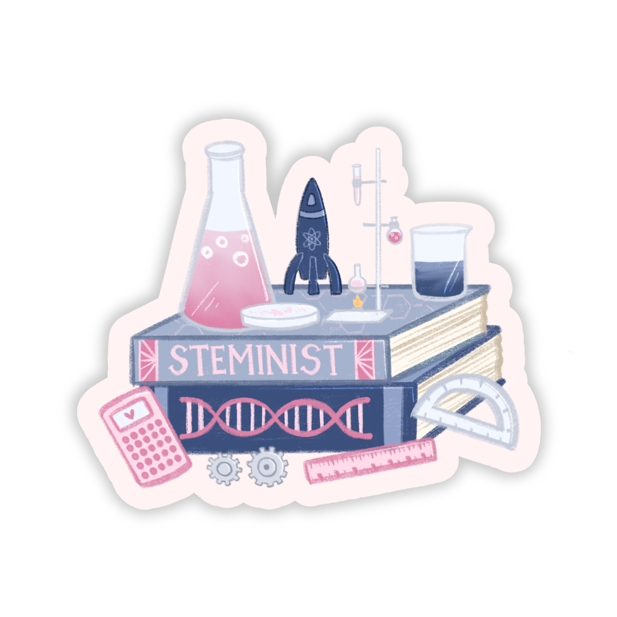 STEMinist Book Sticker