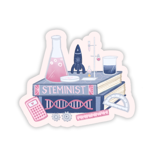 STEMinist Book Sticker
