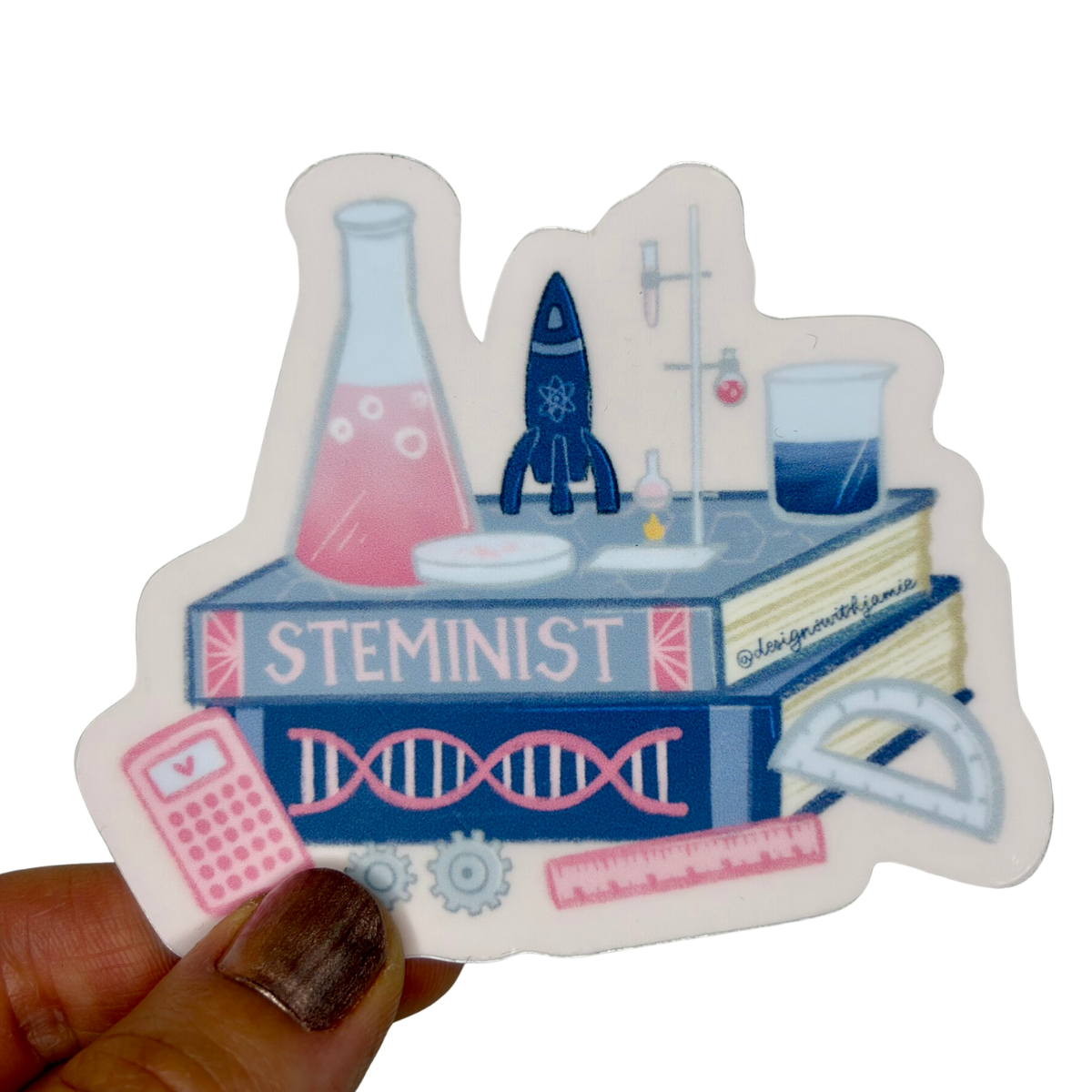STEMinist Book Sticker