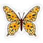 Sunflower Butterfly Sticker