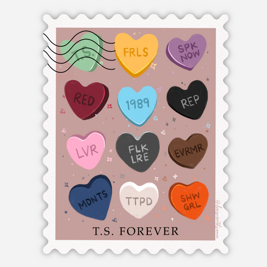 TS Forever Stamp Sticker