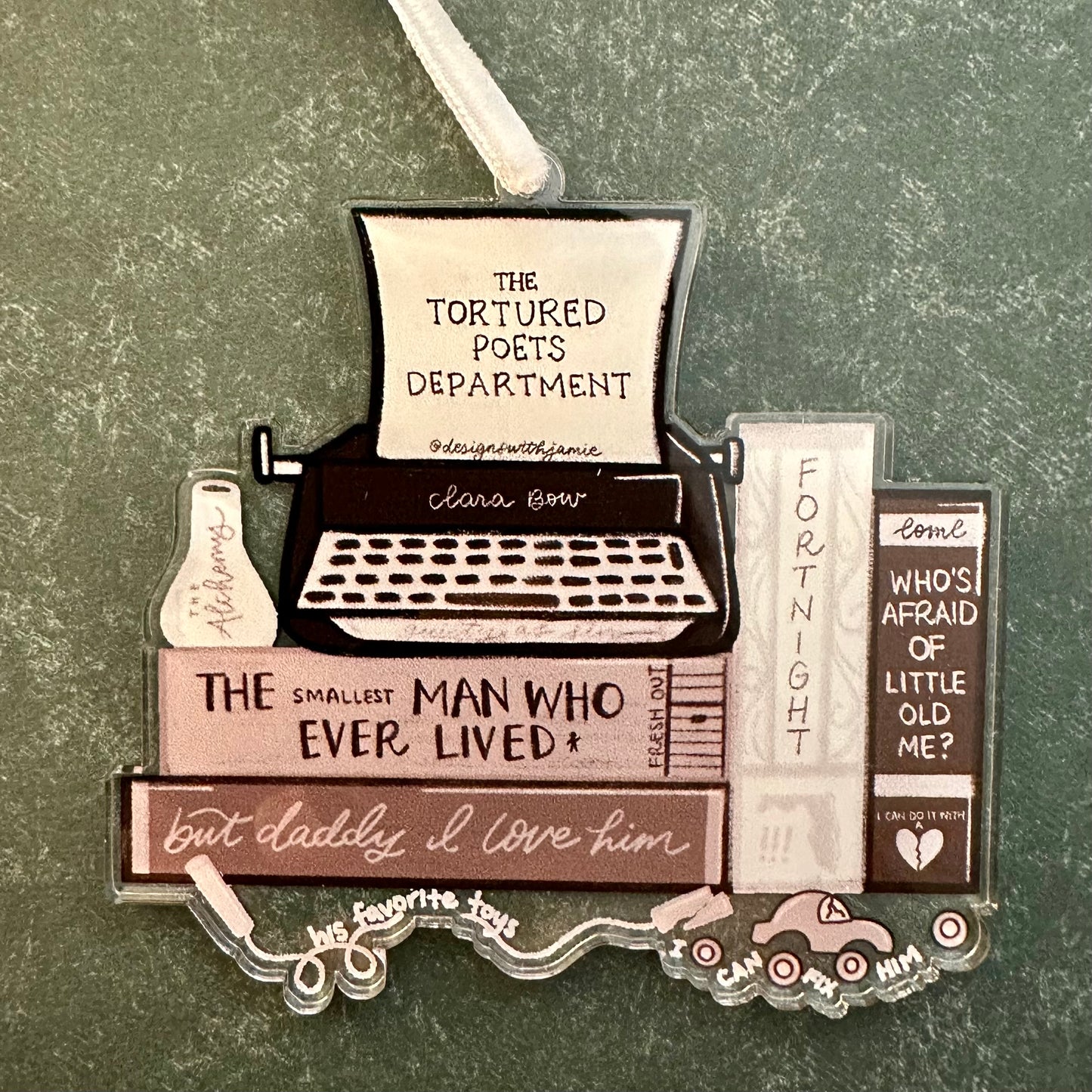 Taylor Swift Tortured Poets Department Ornament