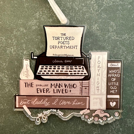Taylor Swift Tortured Poets Department Ornament