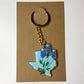 Bluebonnet Texas Keychain