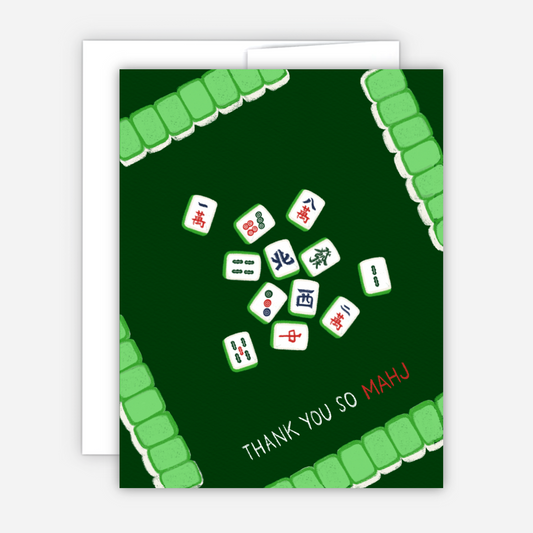 Thank You So Mahj Mahjong Card