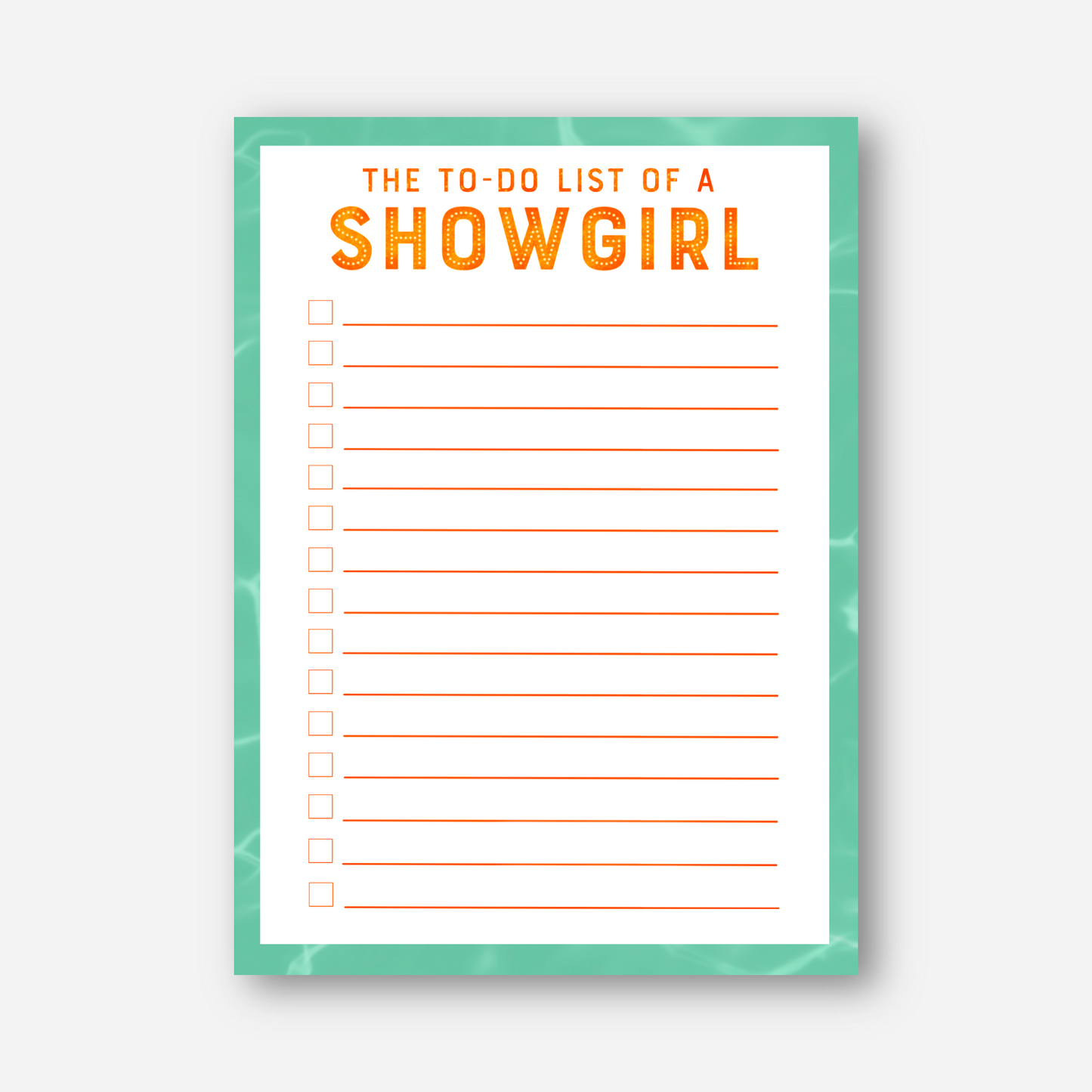To Do List Shwgrl Notepad