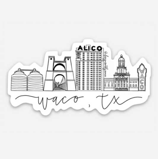 Waco Skyline Sticker