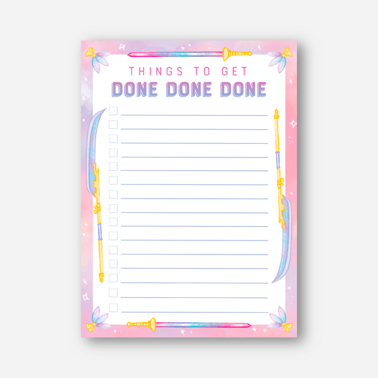 Things to get Done Done Done Kpop Demon Hunters Notepad