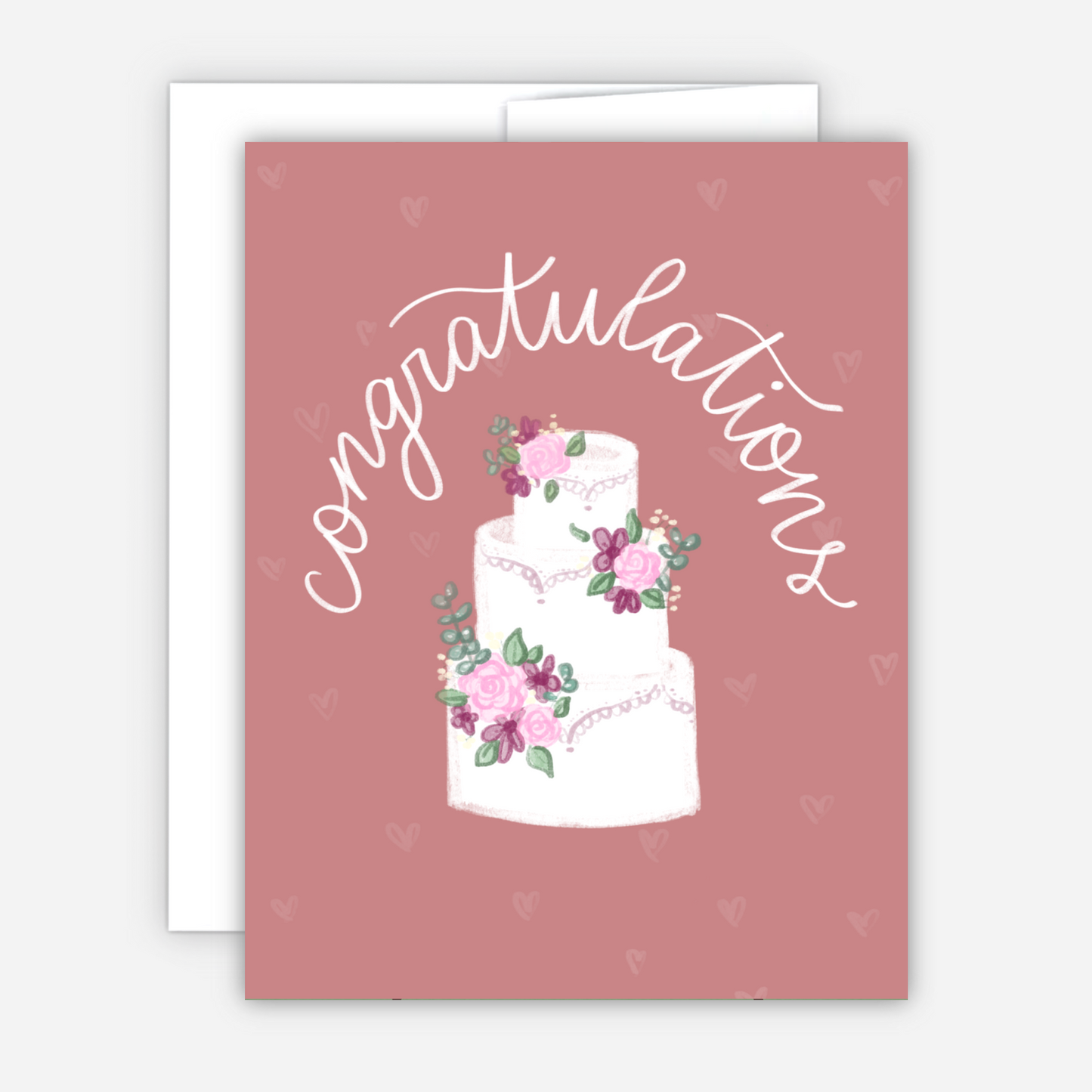 Congratulations Wedding Cake Card