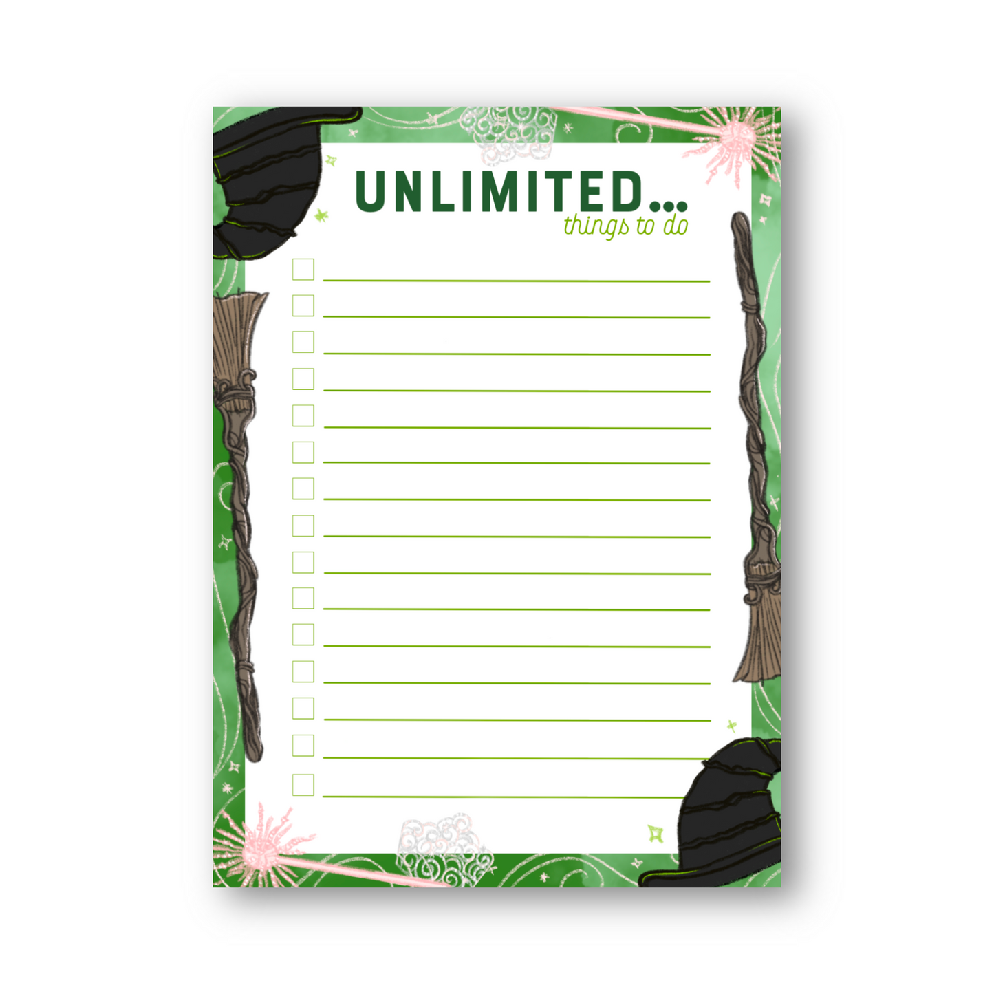 Unlimited Things to Do Notepad