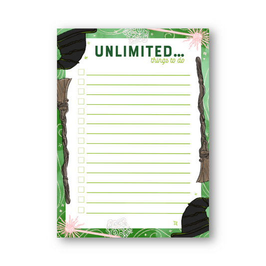 Unlimited Things to Do Notepad