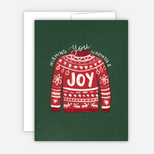 Warmth & Joy Christmas Sweater Card