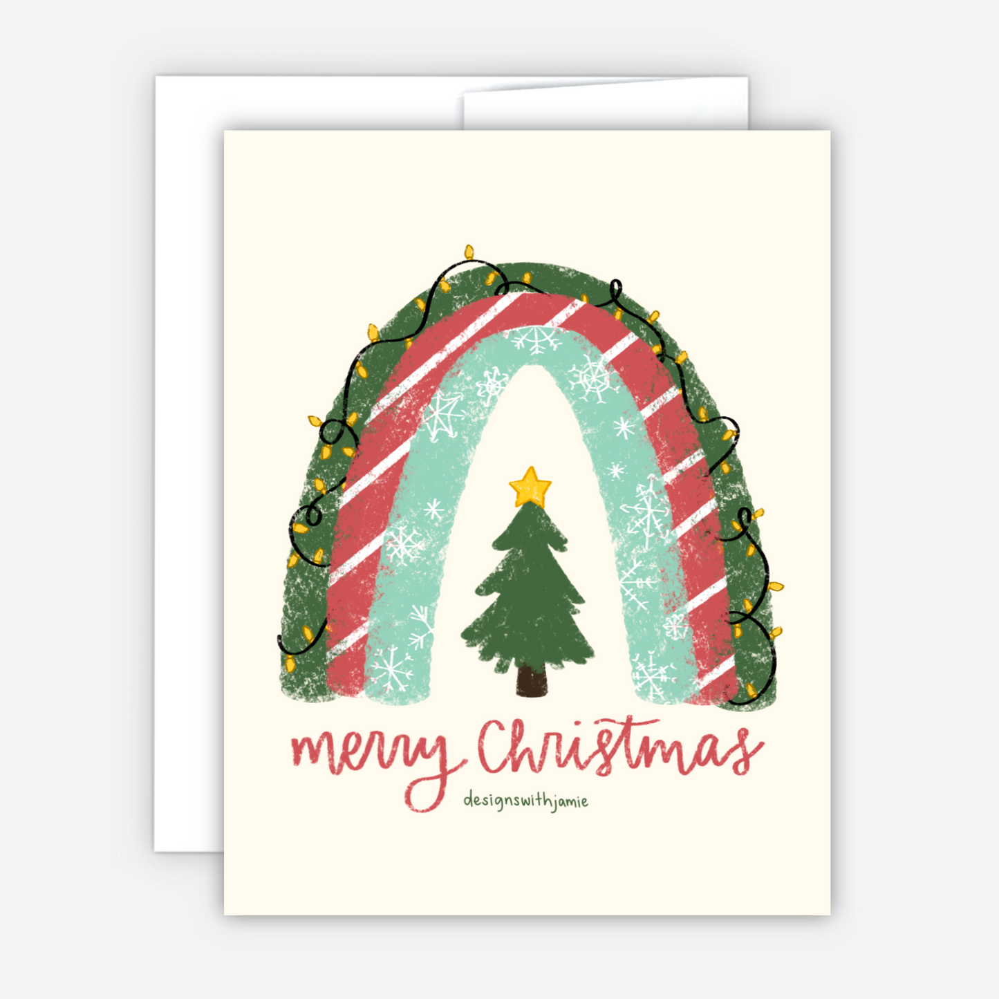 Christmas Rainbow Card