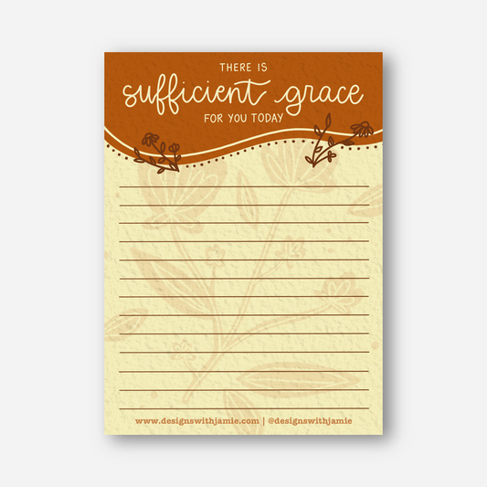 Sufficient Grace Notepad