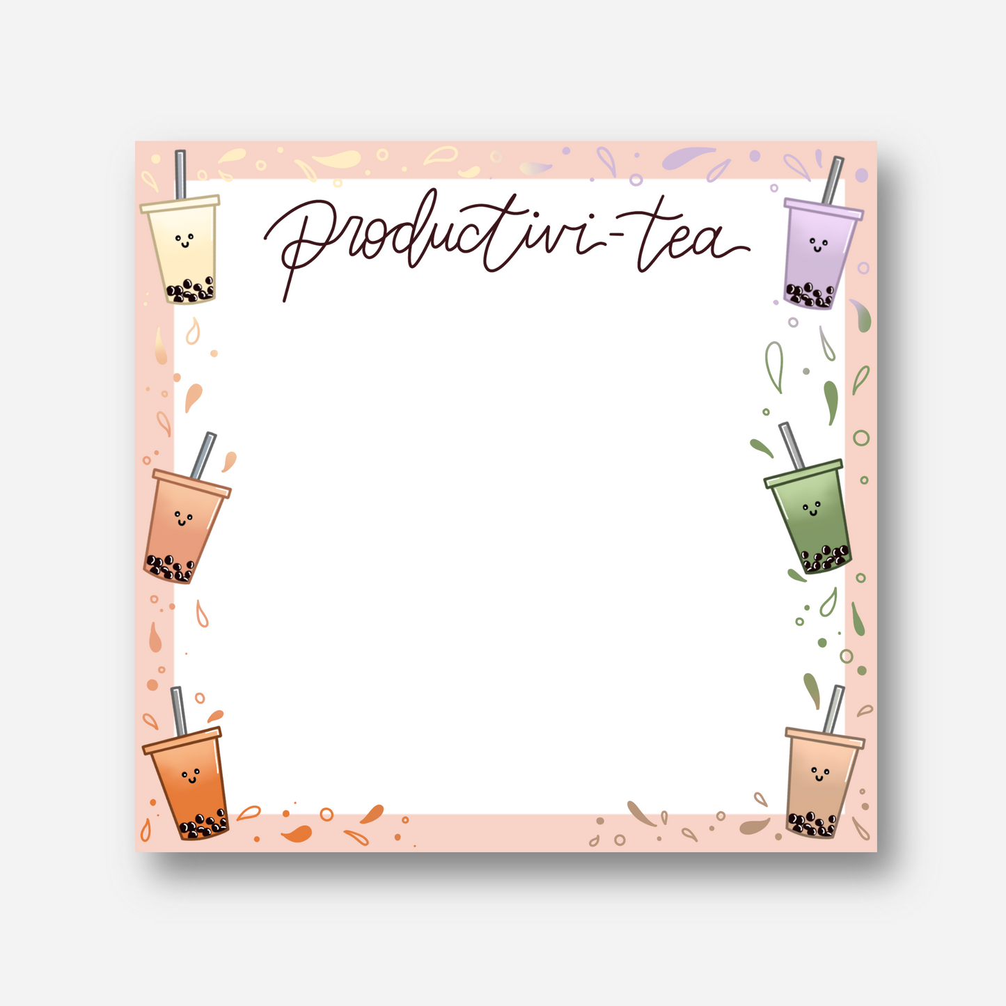 Productivitea Boba Sticky Notes