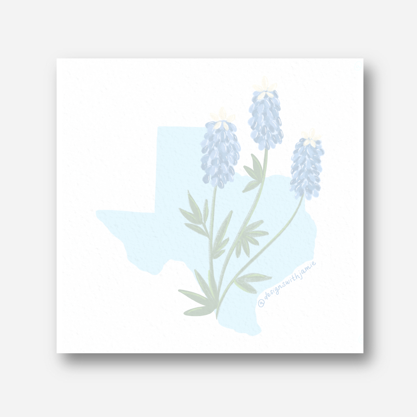 Texas Bluebonnet Sticky Notes