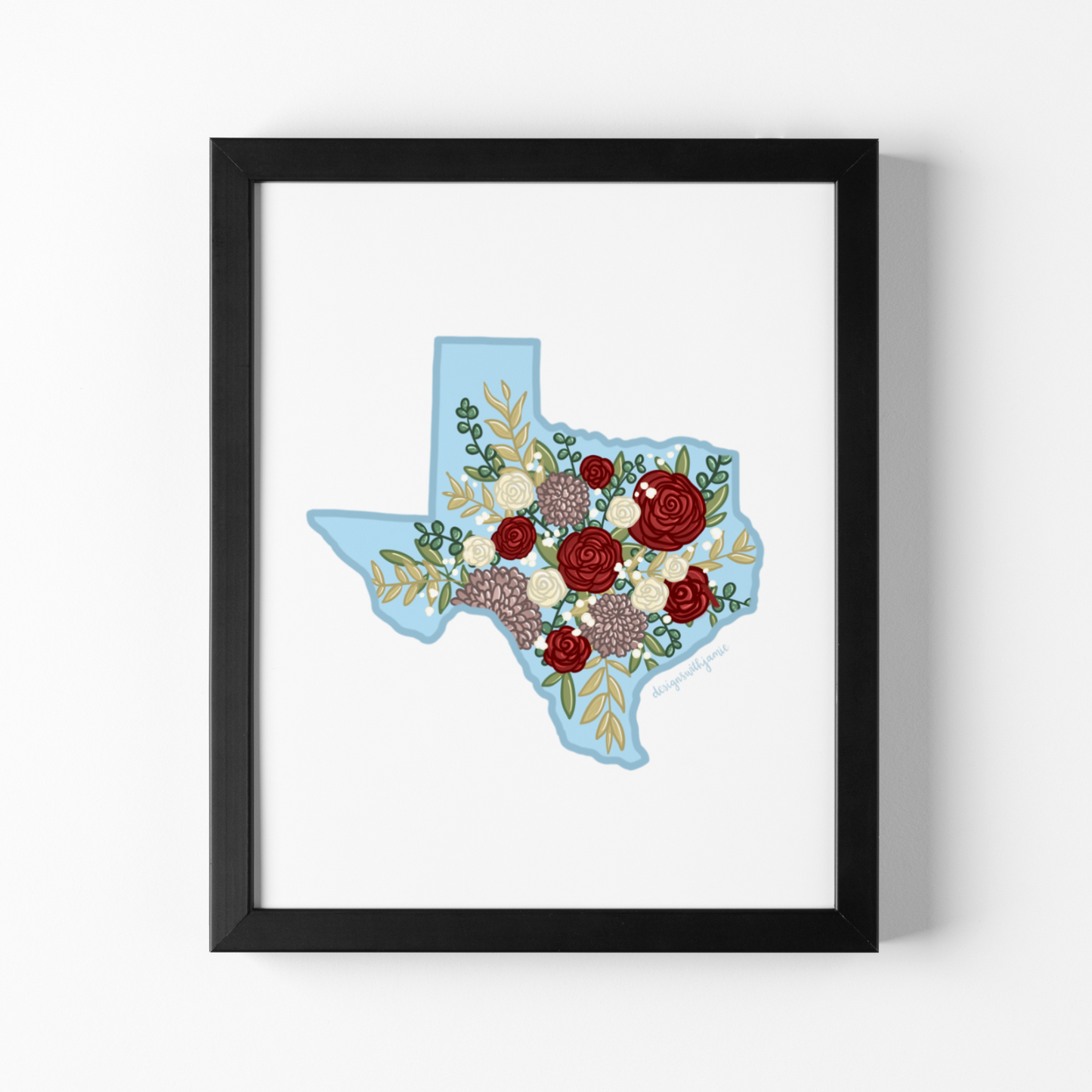 Texas Floral Print