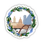 Austin Texas Wreath Sticker
