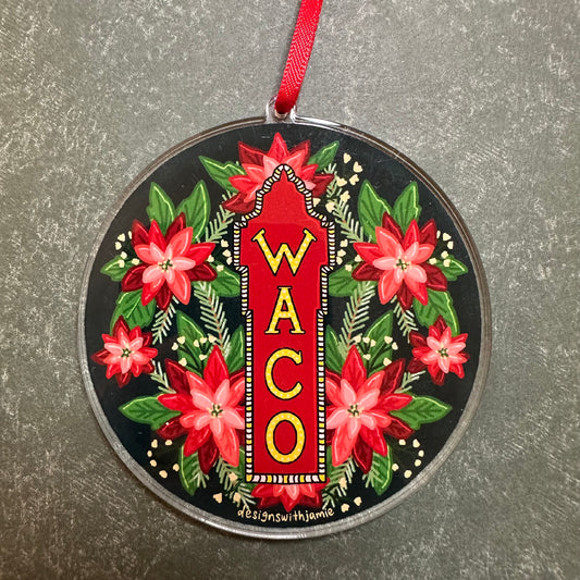 Waco Hippodrome Sign Christmas Ornament