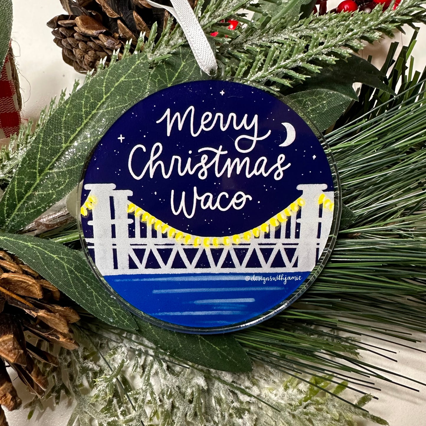 Merry Christmas Waco Ornament